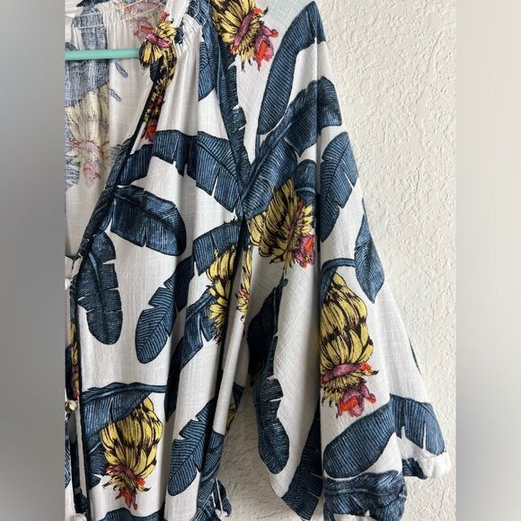 Desmond & Dempsey X H&M Banana Leaves Tropical Linen Dress - Picture 8 of 11